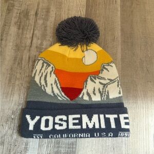 Yosemite Graphic Beanie with Pom